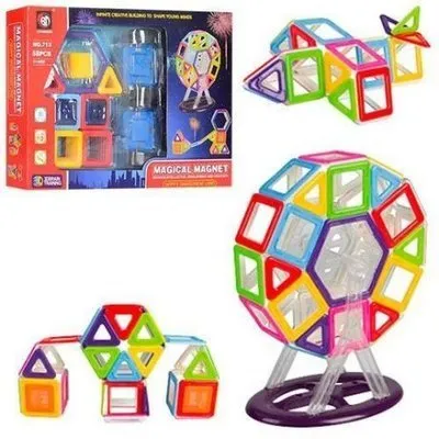 Магнитный конструктор Magical Magnet 713 58 деталей