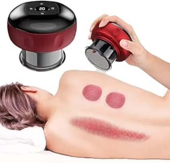 Вакуумный массажер электрический Банка Intellegent Breathing Cupping Massage Instrument