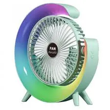 Портативный настольный вентилятор с подсветкой Colorful Desktop Fan