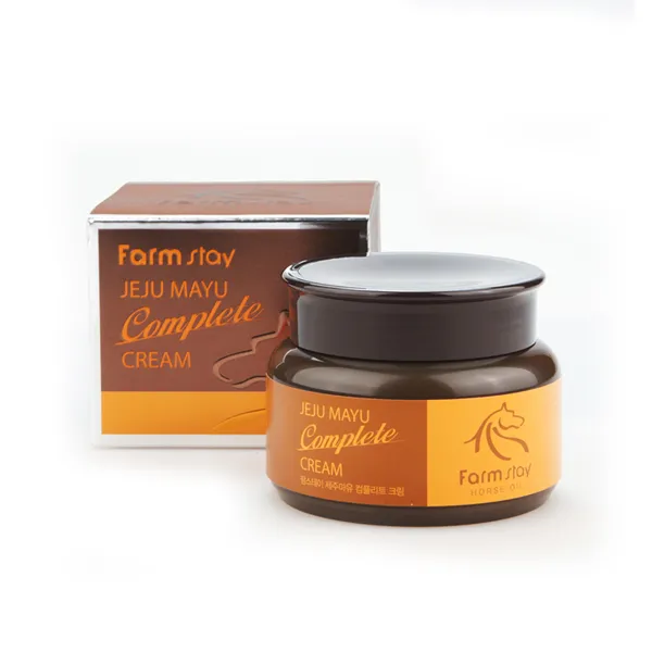 Комплексный питательный крем для лица с лошадиным жиром Farm Stay Jeju Mayu Complete Cream