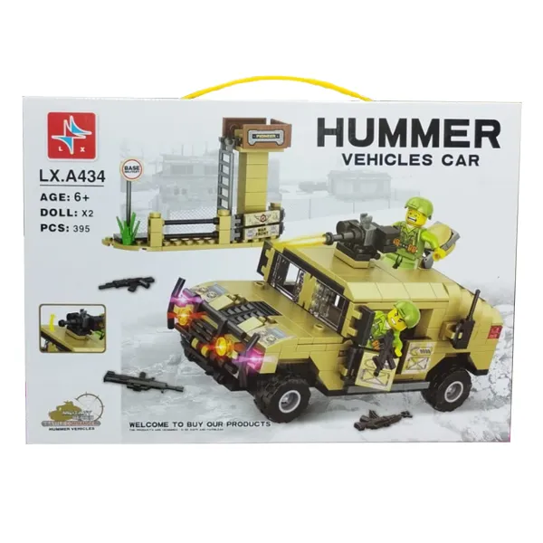 Конструктор Hummer Vehicles car 395 деталей 6+
