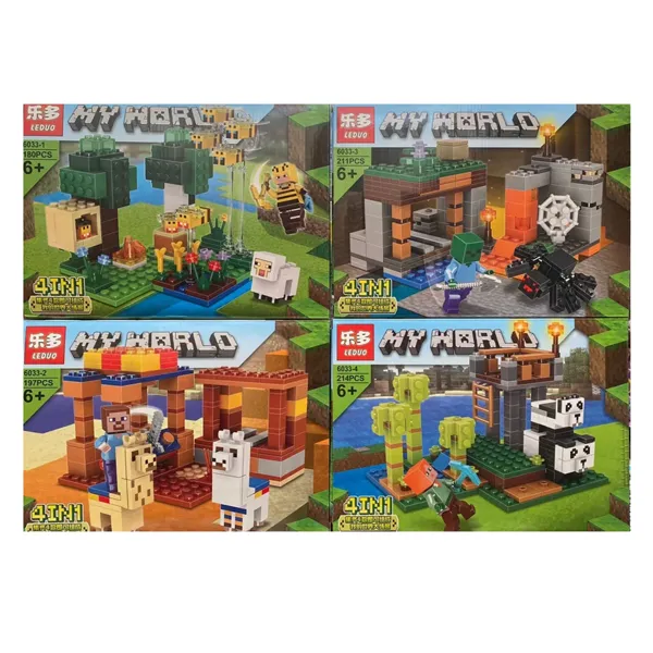 Конструктор My World 6033 4 шт в блоке 180 деталей 6+