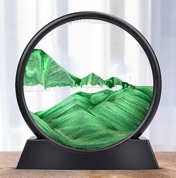 Песочная 3D картина круглая 26,5 см